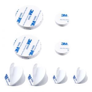 40 Pi&egrave;ces Tampon Adh&eacute;sif double face, Adhesif Double Face Extra Fort Mousse, 3M Pastille Adhesive Double Face Imperm&eacute;ables pour la Maison, Bureau, Ronde (QUQU JIANING, neuf)