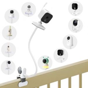 Support Universel pour GHB Babyphone, Flexible Support de Cam&eacute;ra B&eacute;b&eacute; pour Philips Avent, Compatible avec Moniteur OBVHNUA/momcozy/BOIFUN/ieGeek/Taktark, Fixation sans Per&ccedil;age pour Lit B&eacute;b&eacute; et Chambre (AndMax, neuf)