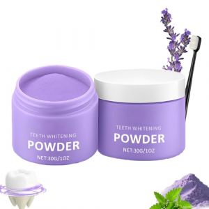 Poudre &Eacute;claircissante Violette Pour Les Dents - D&eacute;tachant Pour L'&eacute;mail, Blanchisseur Dentaire Doux Violet, Poudre &Eacute;claircissante Pour Les Dents, Nettoyage En Profondeur Et Haleine Fra&icirc;che (1 pi&egrave;ce) (Lingbao Kusidi Trading Co., Ltd, neuf)