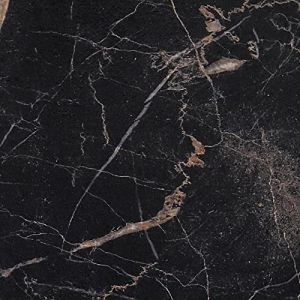 FunStick 30X30CM 15 Dalles PVC Adhesives Sol Noir Dor&eacute; Marbr&eacute; Effet Carrelage Adhesif Sol Salon Chambre Carrelage PVC Autocollant Noir Dor&eacute; Marbr&eacute; &Eacute;paissir &Eacute;tanche Rev&ecirc;tement Sols de Lino Int&eacute;rieur (Livelynine Euro, neuf)