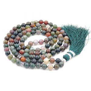 Fukugems mala tibetain 108 perles collier Pour femmes homme mala Pierre bracelet Bouddhiste M&eacute;ditation collier, 38 inch, gemstone, Quartz (Fukugems, neuf)