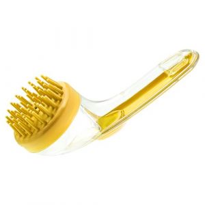 Brosse de bain pour chien | Distributeur de shampooing | Brosse de massage pour chien | Outil de toilettage réutilisable en poils de silicone pour chat - Accessoires de douche pour poils longs et (amste, neuf)