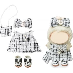 Ensemble de Vêtements pour Poupée 17 cm (6,7 Pouces) | 4 Pièces Costume Chic | Vêtements de Luxe Haute Qualité pour Filles et Garçons | Accessoires Mode pour Poupées (Style 2) (DLAYLQZG, neuf)