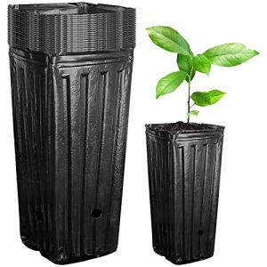 20 Pots De P&eacute;pini&egrave;re De Plan Te Profonde, Grands Pots d'arbre, Pots De P&eacute;pini&egrave;re Profond Pottes d'arbre &Agrave; Arbre R&eacute;cipient De Sem is pour Pla ntes Ext&eacute;rieures Int&eacute;rieures (HAxianghui08, neuf)