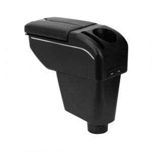 ZENVI Repose-bras Compatible with Renault Dacia Clio Accoudoirs 2005-2018 Console Centrale Accoudoir Style Double Porte Etre Utilise Comme Coudiere Pour Conducteur（Style Fibre Carbone） (ZENVI, neuf)