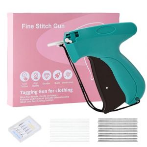 Samlonge Machine &agrave; &Eacute;tiqueter, Etiqueteuse Pistolet avec 5 Aiguilles de Rechange + 2000 &Eacute;pingles, Etiquettes de Prix Pistolet, Pistolet de Fixation Rapide pour Textiles, Marques et Labels (Vert) (TOMS1990, neuf)