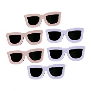 BESTYASH 6pi&egrave;ces Clips Lunettes de Soleil pour Frange Barrettes Cr&eacute;atives Forme de Lunettes Pinces &agrave; Cheveux Fantaisie pour Filles (Feast of Yan, neuf)