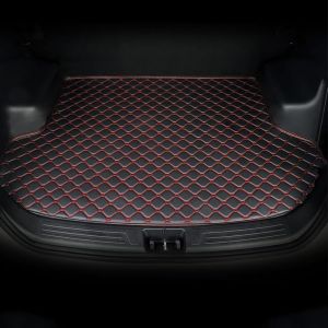 Tapis Coffre Voiture, pour MG MG3 Full Hybrid 2024 Protection Coffre Voiture Housse de Protection de Coffre de Voiture Imperm&eacute;able Antid&eacute;Rapant Accessoires,BlackRed (Yingrui Chang, neuf)