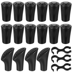 16 Embout Baton de Marches,11mm Tampons Protecteur en Caoutchouc Embouts de B&acirc;ton de Marche de Handicap&eacute;,Embouts en Caoutchouc pour B&acirc;tons de Randonn&eacute;e de Marche Nordique Trekking,avec 3 Boucles 8mm (ShenZhenYouJia, neuf)