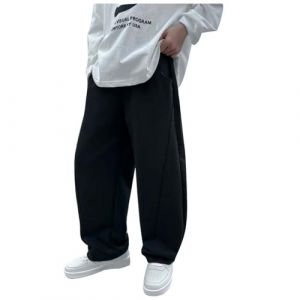 Pantalon pour GarçOn 2025 Adolescent GarçOns Pantalon avec Ceinture éLastique avec Boutons-Pression Pantalon Jogging DéContractéS SurvêTement Long Et Baggy pour Enfants 5-14 Ans (MAIE25, neuf)