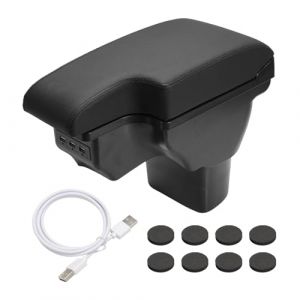 Anlseiod Accoudoir compartiment de rangement pour Nissan JUKE 2010-2019 Repose-bras avec cendrier et porte-gobelet et prise USB (ANSAIDE, neuf)