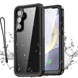 AICase Coque &eacute;tanche transparente pour Samsung Galaxy S24 de 6,1" avec protection d'&eacute;cran int&eacute;gr&eacute;e, r&eacute;sistante &agrave; la neige, &agrave; la poussi&egrave;re, aux chocs, certifi&eacute;e IP68 [Real 360] Protection int&eacute;grale (AICase, neuf)