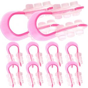 jojofuny Lot de 10 Pinces Pincettes Remodelantes Nez Outil de Mise du Nez Correcteur Large Clips U en Plastique Confortable Ajustables Affinement Naturel Usage Quotidien &agrave; Domicile ou (Merlun, neuf)