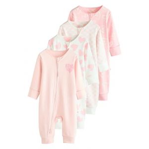 NEXT B&eacute;b&eacute; Fille Dors-Bien b&eacute;b&eacute; imprim&eacute; &agrave; Zip Double Sens, Lot de 4 Rose 12 Mois-18 Mois (Next Germany GmbH, neuf)