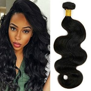Body Wave Bundles Human Hair Court Meche Tissage Naturel Cheveux Humain Meche Naturelle Tissage Bresilien En Lot Cheveux Naturel Brésilienne Couleur Noire Naturelle 100g 10 Pouce (beiyuan hair product, neuf)