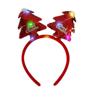 Bandeaux de Noël Lumineux,Couvre-chefs de Noël Lumineux,Coiffes fantaisie de photographie de dessin animé - cerceau de cheveux avec Photo de noël, coiffure de vacances d'hiver pour événement de C (kenl, neuf)
