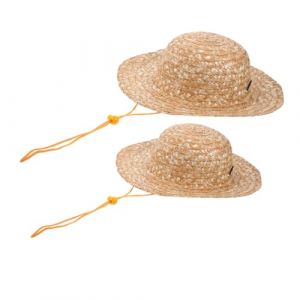 ABOOFAN 2pi&egrave;ces Chapeau De Soleil Pour Gar&ccedil;on Fille Chapeau De Plage Paille Pour Petite Fille Pour Jeux Plein Air (Halleyham, neuf)