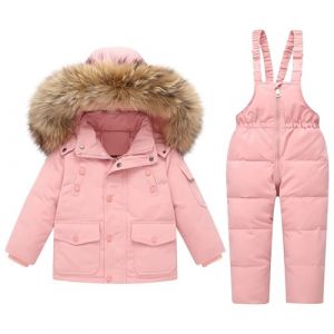 Combinaison de Ski Enfant Fille Combinaison de Ski ado Ensembles de Neige Doudoune à Capuche Ensemble 2pcs Veste de Ski + Salopette Pantalon Enfants Garçons Vêtements Fille 1-6 Ans Noel (⭐⭐⭐⭐⭐AEGJEGVD⭐⭐⭐⭐⭐, neuf)