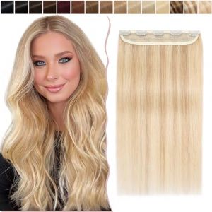 SEGO Extension a Clip Cheveux Naturel - Extension Cheveux Naturel Clip Extension Clip Blond Degrade - Remy Hair Clip In Extension a Clip Pas Cher - 20 CM 18P613#Ash Blond & Blond Blanchi (Lenka Fashion Mode, neuf)