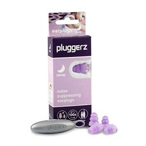 Bouchons d'oreilles Pluggerz Sleep - 2 paires (S/M M/L) - Réutilisables - Doux et confortables - Filtrés - 27 dB - Dormir - Prévient l'irritation due au ronflement - Concentration - Sommeil - Festival (FlexPoint, neuf)