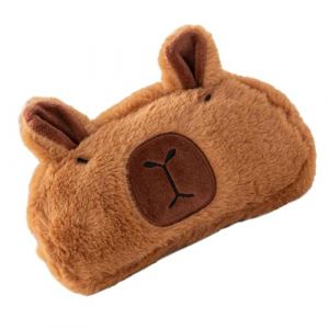 Trousse Capybara, Trousse, Trousse en Peluche, Trousse Kawaii, Trousse Scolaire, Trousse Grande Capacité, Cadeau Enfant, Capybara, Kawaii, Marron. (VicFENG001, neuf)