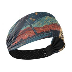 Bandeau &eacute;pais antid&eacute;rapant pour jouer du piano avec ciel &eacute;toil&eacute; pour tennis, course &agrave; pied, maquillage, cyclisme (ChangZeFT, neuf)