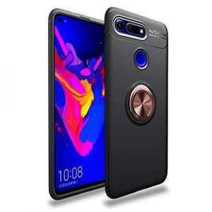 MHHQ Huawei Honor View 20 Coque, Ultra Mince TPU L&eacute;ger et Souple Protection Antichoc Boucle Magn&eacute;tique Stealth Compatible avec Support de Voiture pour Huawei Honor View 20 -Noir Or (mhhq, neuf)