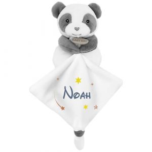 KDO MAGIC - Doudou personnalis&eacute; - Personnalisable avec Un pr&eacute;nom - Peluche personnalis&eacute;e - Cadeau Naissance, gar&ccedil;on, Fille, b&eacute;b&eacute;, Anniversaire (&Eacute;toile, Panda) (KDO-MAGIC, neuf)