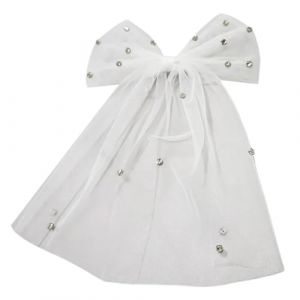 Pince &Agrave; Cheveux Avec N&oelig;uds En &Eacute;l&eacute;gants Avec Voile Pour La Mari&eacute;e Et Le Bal De Mariage D&eacute;coration Confortable En Polyester Pour Robe De Soir&eacute;e (HEziej, neuf)