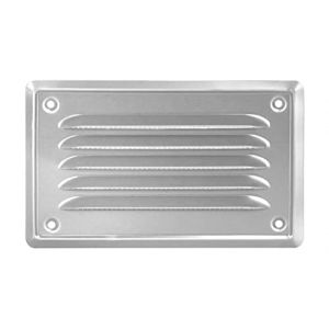 Grille d'aération - Grille Aeration rectangulaire 14x7 cm - Grille Aeration Exterieur - Grille Ventilation - Vétiver métallique - a Grillage pour moustiquaire - Grille Murale en Filet (ADGOsklep, neuf)