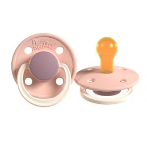 Rebael Fashion Tétine | Caoutchouc naturel/latex | Fabriquée au Danemark | Sans BPA | Tétine en forme de cerise | Tornado Plum Mouse | Taille 2 (6 mois et plus) (Casora, neuf)