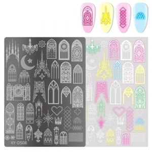 Modèles de tampons pour ongles papillon Plaques de tampon pour ongles avec pointe française Outil de pochoir Fleurs Ongles Tampon Pochoir (GuangZhouGanLuoKeJiYouXianGongSi, neuf)