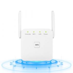 LuLuanping Amplificateur WiFi R&eacute;p&eacute;teur WiFi AC 300 Mbps,WiFi Extender, Bouton WPS, Play and Plug, R&eacute;p&eacute;teur WiFi Puissant avec Un Port Ethernet, Compatible avec Toutes Les Box Internet (Blanc) (WELLTELLSHELL LIMITED, neuf)