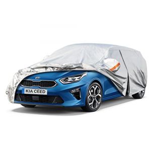 Kayme Bâche Voiture Étanche Respirante, 6 Couches Hayon Housse de Protection Voiture Extérieur Compatible avec 2007-2024 Kia Ceed, Contre Pluie Soleil Poussière avec Zip et Doublure en Coton. (kayme car covers shop, neuf)