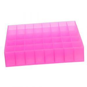 VALICLUD Pr&eacute;sentoir &Agrave; Rouge &Agrave; L&egrave;vres Rose Organiseur De Maquillage Plateau De Rangement Pr&eacute;sentoir De Bureau Pour Rouges &Agrave; L&egrave;vres Gloss Organiseur De Produits Pour Les (Cedongh, neuf)