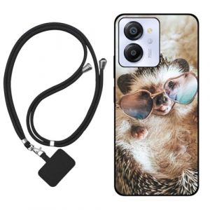 Sunrive Coque Compatible avec Blackview Color 8,TPU Étui Housse Protecteur Souple Gel Mat Back Cover Mignon Motifs Antichoc Case(hérisson)+1x Universelle Dragonne (sunrive, neuf)