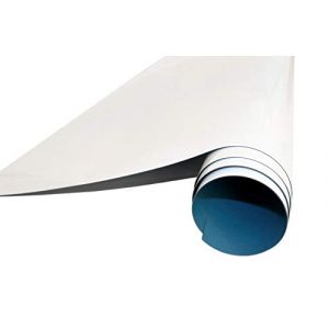 Queence Tableau Blanc magnétique 100x500 cm | Film Autocollant | Tableau Blanc Tableau Blanc Tableau d'écriture Film Tableau Multifonction | Blanc (cuadros-lifestyle, neuf)