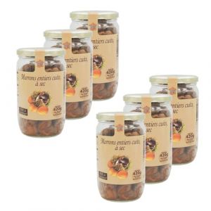 Lot 6x Marrons entiers cuits au naturel - Pot 420g (Toilinux, neuf)