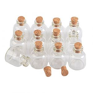 50pcs Fiole en Verre De Transparente avec Bouchon Li&egrave;ge, Bocaux en Verre capacit&eacute; De Stockage De 4 ML, C'est Juste Une De 9 mod&egrave;les diff&eacute;rents (50, 4ml) &hellip; (Bottles Factory Store, neuf)