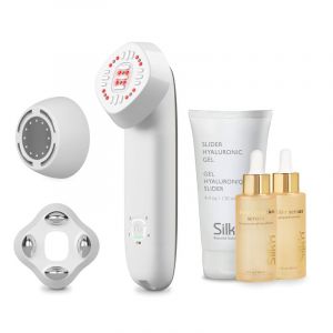 Silk'n FaceTite MultiPlatform Booster Kit de rajeunissement de la peau - Promo pack: 2 s&eacute;rums & t&ecirc;te suppl&eacute;mentaire inclus - Pour une peau plus ferme et moins de rides - Technologie LED et infrarouge (Silk'n EU, neuf)