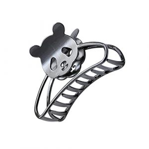 ABOOFAN 1pièce Pince à Cheveux Métal Panda Pour Femmes Et Filles Accessoire Et Alliage De Zinc Noir Parfait Pour Coiffures Élégantes (Halleyham, neuf)