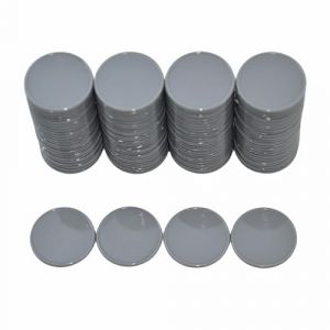 Smartdealspro Lot de 100 mini jetons de poker opaques en plastique avec boîte de rangement Gris foncé 25 mm (SuperDealsPro(SmartDealsPro Official Store), neuf)