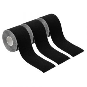 PATIKIL 16,4Pieds x 2 Pouces Ruban de Cerceau Aérien, 3 Rouleaux de Ruban Adhésif de Sport Bande Kinesiologie Ruban de Préhension Antidérapant pour Envelopper Exercices Gymnastique, Noir (PATIKIL UK, neuf)