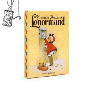 Générique Cartes Postales de Grand-mère Lenormand - Deck de Poche pour débutants avec Collier (ZhuShang-uk, neuf)