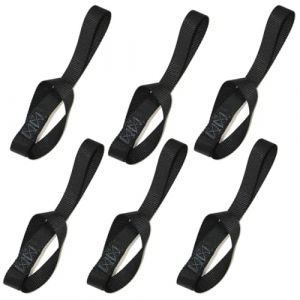 THQAE 6 Pcs Sangle de Remorquage V&eacute;lo, Sangle Remorquage Velo, Sangle Moto Guidon, Anneau d'Arrimage Voiture, Convient pour Le Transport et la Fixation de Cargaisons de Voitures et de Motos (ProTechika O&Uuml;, neuf)