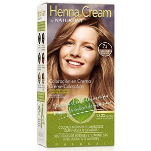 Naturtint | Crème au henné | Crème colorante semi-permanente sans ammoniaque | +90% d'ingrédients naturels | Jusqu'à 12 lavages | 7.3 Blond Doré | 110 ml (LABORATORIOS PHERGAL, S.A., neuf)