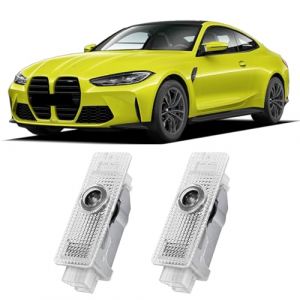 Sylswx 2 Pi&egrave;ces Eclairage de Porte M Logo Lumi&egrave;re de Porte de Voiture pour BMW S&eacute;rie 1 2 3 4 5 6 7er M GT X1 X3 X4 X5 X6, Projecteur de Porte de Voiture (hfhshop-EU, neuf)