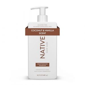 Native - Shampooing Femme et Homme - Parfum Naturel - Odeur Coco et Vanille - Shampoing Hydratant - Donne aux Cheveux Secs un Éclat Doux et Sain (487 ml) (Front Row EU, neuf)