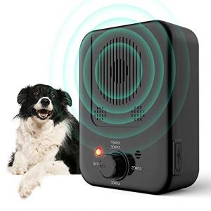 Anti Aboiement Chien Ultrason, Automatique Boitier Ultrason Anti Aboiement, 3 Modes Ultrason Chien Anti-Aboiement Chien, Appareil Anti Aboiement Étanche pour Petits Grands Chiens Intérieur Exterieur (Tohoyard®, neuf)