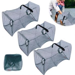ZOYDP Nasse a Poisson, 50 x 20cm Filet Peche, Pliable Nasse a Ecrevisse, Fish Trap pour Crevettes Écrevisses Homards Anguilles (DongGuanShi MingYinDianZi ShangWuYouXianGongSi, neuf)